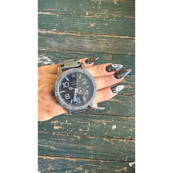 Nixon Other - Nixon The 51-30 Tide Watch Gunmetal Stainless Steel 300M Water Resistant A057680